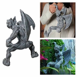 Vintage Gargoyle Monster Statue Ornament Exquisite Art Sculpture Outdoor Garden Courtyard Decor