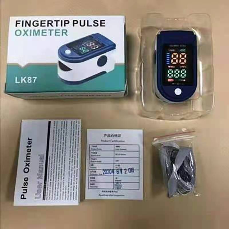 LK87 เครื่องวัดออกซิเจนในเลือด วัดออกซิเจน วัดชีพจร วัดอัตราการเต้นหัวใจ หน้าจอดิจิตอล Fingertip Pulse Oximeter รุ่น LK8