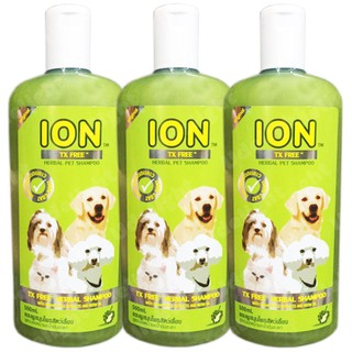 Ion 100% Natural An-ti Tick and Flea Herbal Long Haired Dog Shampoo