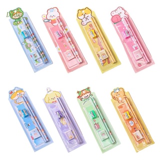 Dudu 5 Pieces/Set Stationary for Primary School Students Pupil 2 Pencils Sharpener