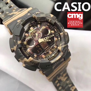 นาฬิกาเรซิ่น Casio g-shock  GA-100CM-5Aแฟชั่น กีฬานาฬิกา