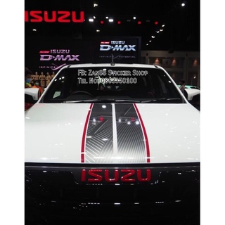 สติ๊กเกอร์ฝากระโปรงหน้า-ฝาท้าย ISUZU X-SERIES รุ่น SPEED ตัวเตี้ย ปี 2020-2021