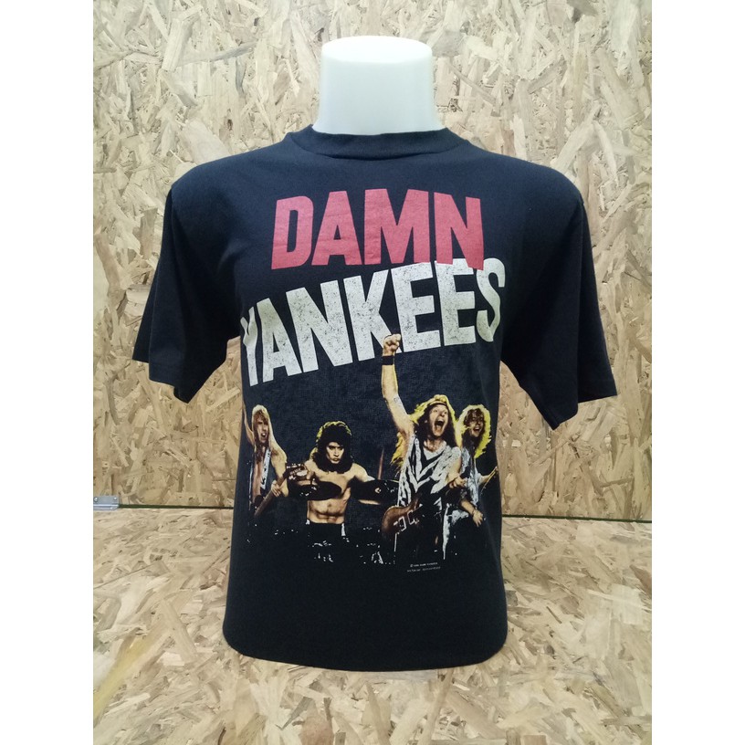Size; L  เสื้อยืดวินเทจ Vtg'80 เสื้อทัวร์วง DAMN YANKEES TOUR 1990-91
