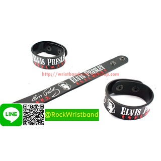 Elvis Presley ขายริสแบนด์ เอลวิส เพรสลีย์ EPY210NA Wristband สายรัดข้อมือวงร็อค