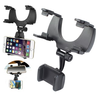   ที่วางโทรศัพท์ ทีหนีบมือถือในรถ แบบหนีบกระจกมองหลัง รุ่น mobile-mirror-car-holder-00e-Ri