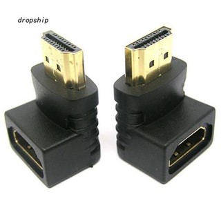 Dpsp_v1.4 อะแดปเตอร์ HDMI มุมขวา 90 องศา ตัวผู้ เป็นตัวเมีย สําหรับ 1080P 3D TV LCD HDTV