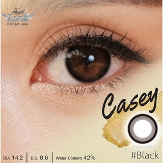 คอนแทคเลนส์รายเดือน Angelzone Color รุ่น Casey Black สีดำ