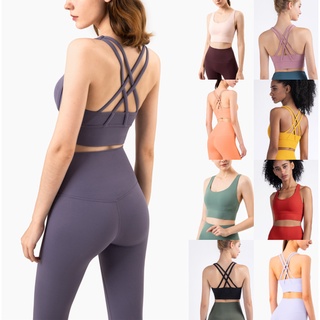 ✨รุ่นใหม่✨YOGA-618 (WX1249) เสื้อบราโยคะ สปอร์ตบราฟิตเนส ออกกำลังกาย Sport Bra Lulu เว้าหลัง🤩ทรงสวยใส่สบาย