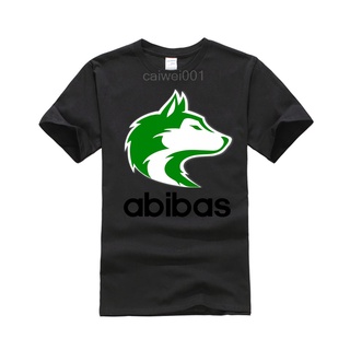 เสื้อยืดผ้าฝ้ายพิมพ์ลายขายดี เสื้อยืดลําลอง แขนสั้น พิมพ์ลายฟุตบอล Siberian husky Washington University in husky แฟชั่นฤ