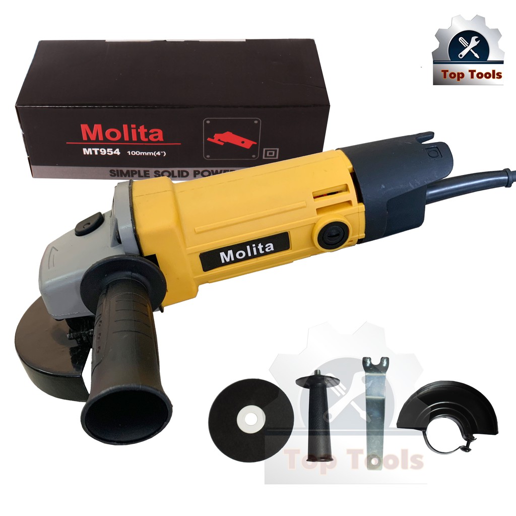 MOLITA เครื่องเจียร์ไฟฟ้า ลูกหมู 4 นิ้ว MT954 สีเหลือง