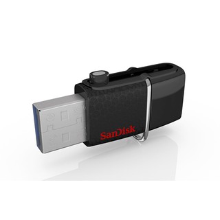 Dual USB Drive 128GB SanDisk GAM46 Black OTG ไดร์ฟ OTG ประกัน 5Y