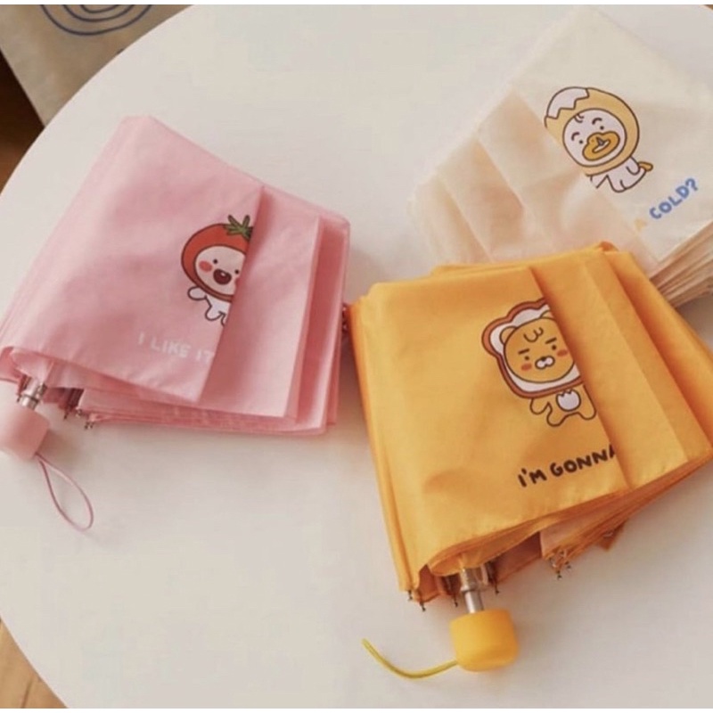 พร้อมส่ง🍀Kakao friends🍀Yum Yum Friendds ร่มสั้น