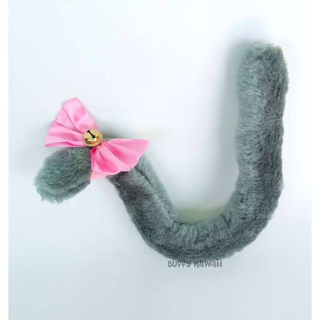 เครื่องแต่งกายหางสัตว์ eko cat คอสเพลย์ฮาโลวีนขนยาวอุปกรณ์เสริม cat nyan kawaii น่ารัก เซ็กซี่