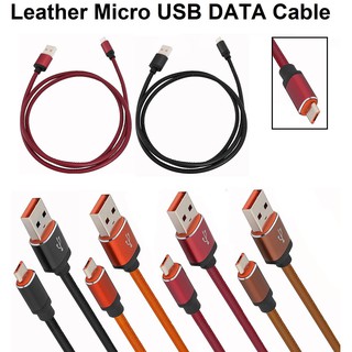 1M Micro USB Fast Charging Data Sync Leather Cable 2A For Anroid Mobile Phone