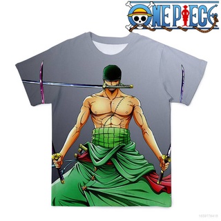 เสื้อยืดแขนสั้นลําลอง พิมพ์ลายอนิเมะวันพีช Ellen Luffy Zoro พลัสไซซ์ แฟชั่นสําหรับผู้ชาย และผู้หญิง