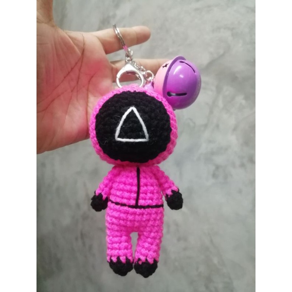 Squid  Game​ พวงกุญแจ​ไหมพรม​