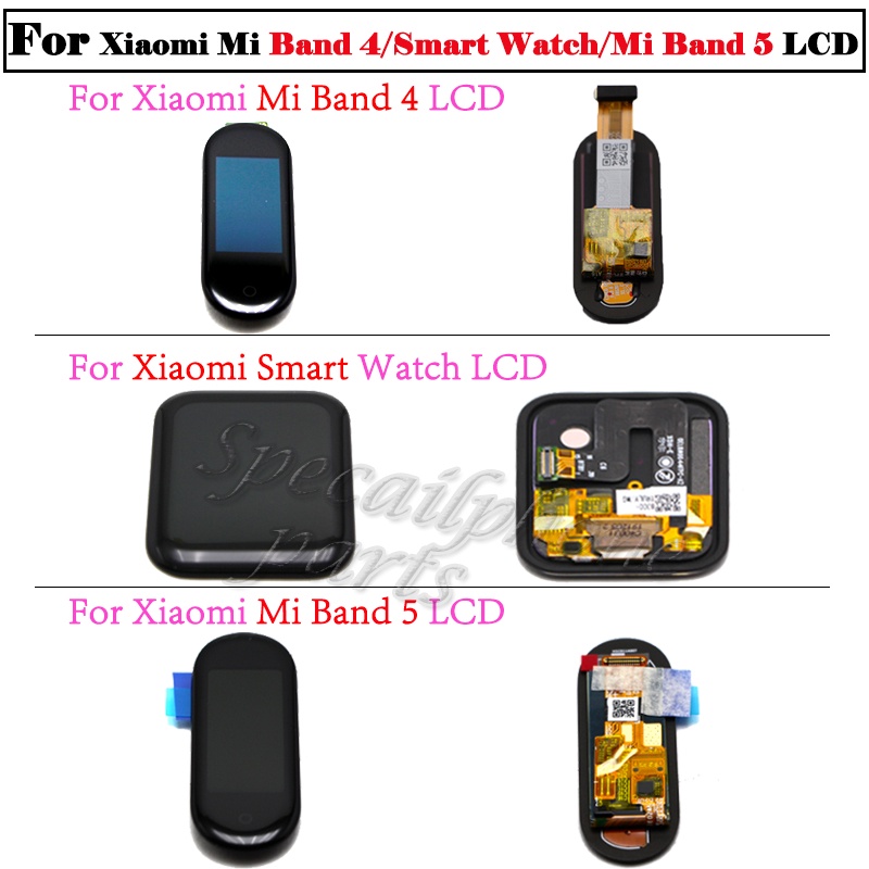 Original For Xiaomi Mi Band 4 / Smart Watch / Mi Band 5 LCD Display Touch Panel Screen Digitizer Replacement