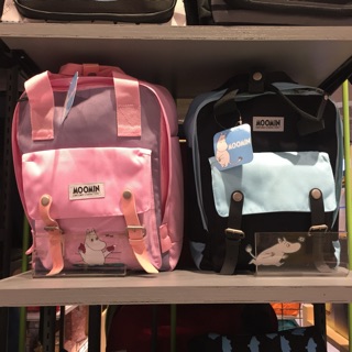เป้มูมิน moomin 100% ของแท้จากช็อป มี 2 สี ขนาด 27x20x12 cm (new arrival)