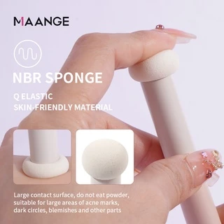 Maange 1 ชิ้น ฟองน้ํา เห็ด คอนซีลเลอร์ แปรงแต่งหน้า แปรงลิป 51285