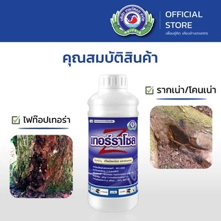 เทอร์ราโซล ขนาด 1 ลิตร│เทพวัฒนา ตราปลาคู่│ยาเชื้อรา สารป้องกันกำจัดโรคพืช (ราเน่าโคนเน่า ไฟท๊อปเทอร่า)