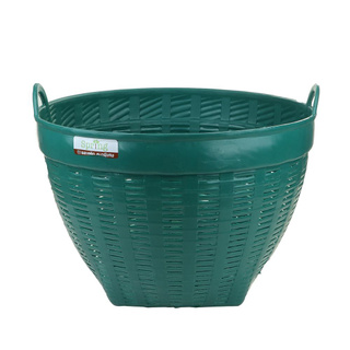 ที่สุด✅  เข่งพลาสติก  เบอร์ 2 สีเขียว SPRING NO. 2 GREEN PVC BASKET สินค้าคุณภาพสูง