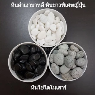 หินดำเงาบาหลี คัดพิเศษ หินโรยหน้ากระถาง โปร หินตู้ปลา หินแคคตัส หินแม่น้ำ