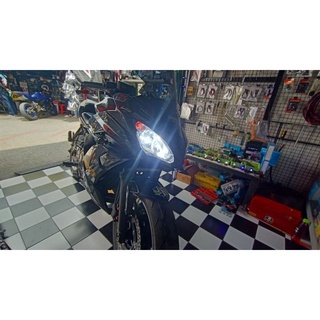 ไฟหน้าNinja650 2017 หลอดไฟหน้าLED พร้อมฝาแต่ง Ninja650 ไฟต่ำไฟสูง2ดวง