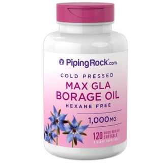 น้ำมันโบราจ 120เม็ด Borage Oil (GLA), 1000 mg, 120 Quick Release Softgels