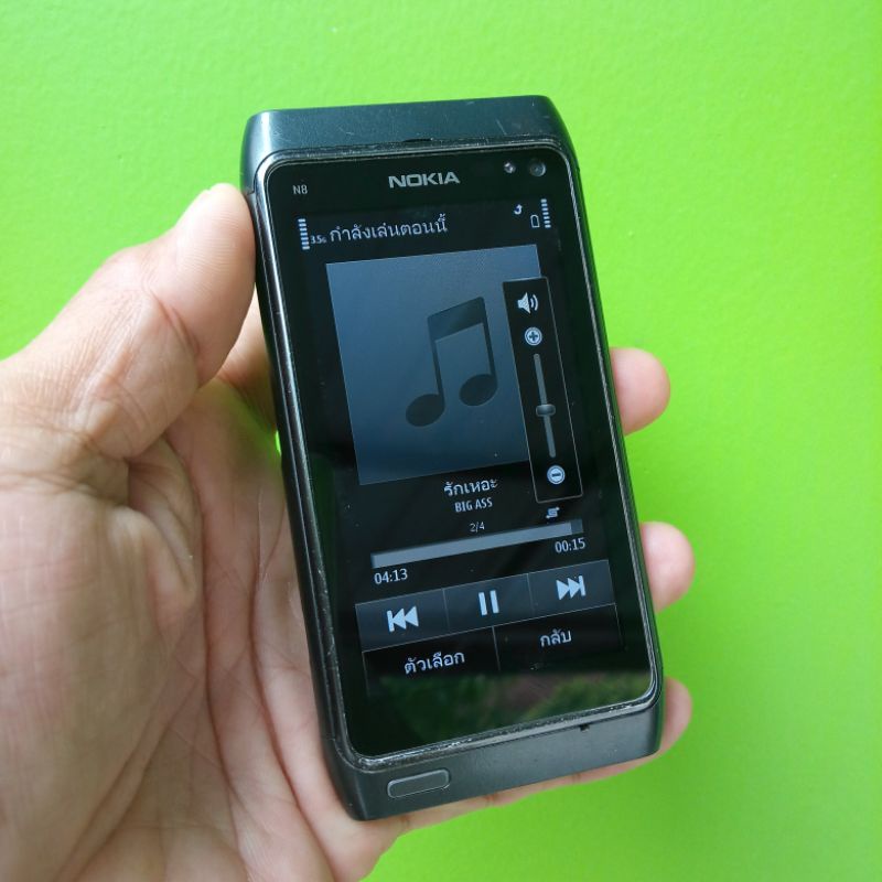 Nokia N8 มือสอง สีดำโค้ก รอยรอบตัว อีมี่ตรง ใช้งานสมบูรณ์