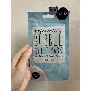 oh k bubble sheet mask มาสก์หน้า 1แผ่น 23กรัม exp:sep22