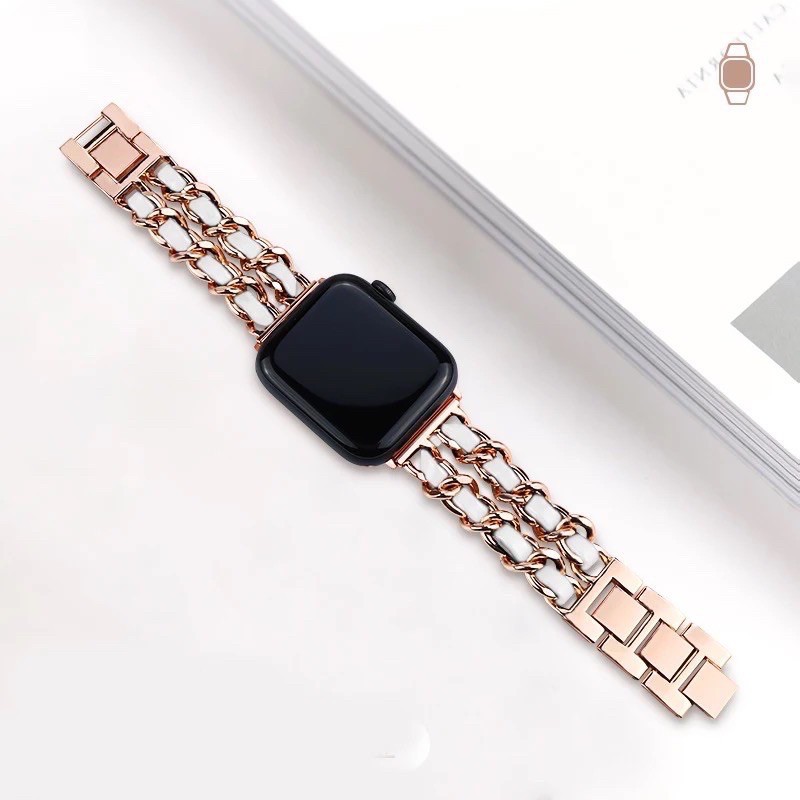 สายนาฬิกาข้อมือสแตนเลส สําหรับ appl watch 10 9 7 6 SE 5 4 3 2 1 band 38 /40มม. 42 /46มม.  iwatch สายแอปเปิลวอช สายนาฬิกา