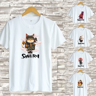 เสื้อยืด (พร้อมส่ง) T Shirt สกรีนลาย SAMURAI ANIMAL มาใหม่  เนื้อผ้า TK INTERLOCK POLYESTER 100% นุ่ม สบาย