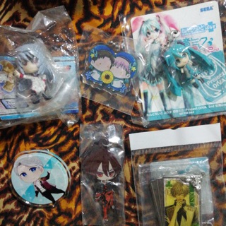 JAPAN ANIME CARTOON ของสะสม อนิเมะ การ์ตูนญี่ปุ่น Ammesia Hatsune Miku Infinite Straros Yuri on ice พวงกุญแจ โมเดล เข็ม