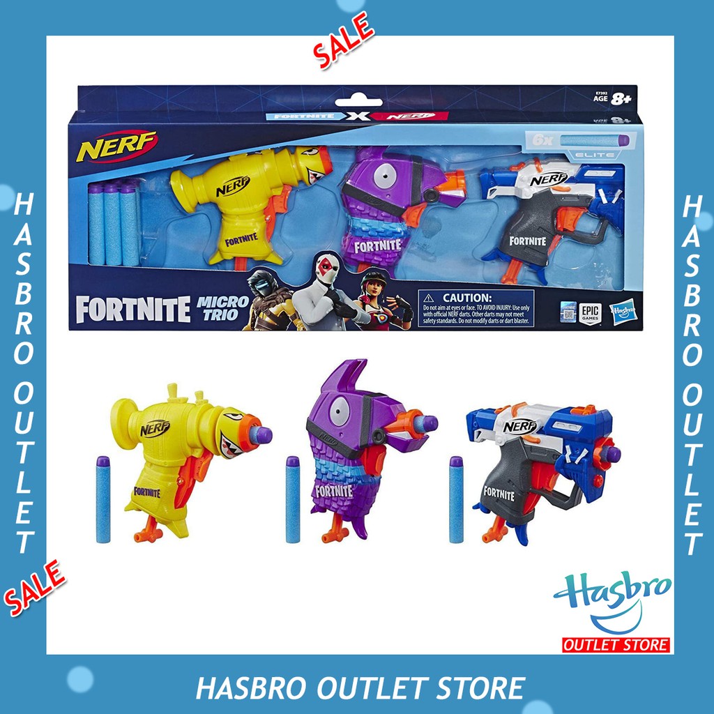 NERF Fortnite Micro Tri-O บลาสเตอร์ยิงดาร์ท เนิร์ฟ ฟอร์ทไนท์ ไมโคร ทรีโอ 3 กระบอก สำหรับเด็กวัยรุ่น