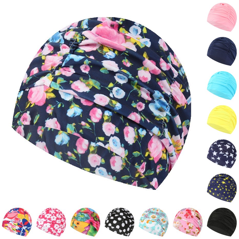 Swimming Hat Women Unisex Girls Long Hair Bathing Cap Swimming Cap
