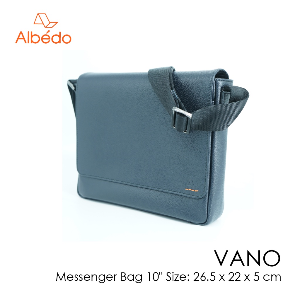 [Albedo] VANO MESSENGER BAG 10" กระเป๋าสะพายข้าง หนังแท้ รุ่น VANO - VN10855