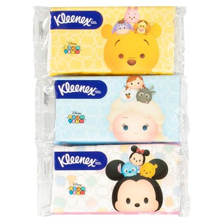 Kleenex Disney Pocket คลีเน็กซ์ ดิสนีย์ พอคเก็ต กระดาษเช็ดหน้า ขนาด 6ซอง/แพ็ค บรรจุ4แพ็ค (24ซอง) กระดาษชำระ Napkin Tissu