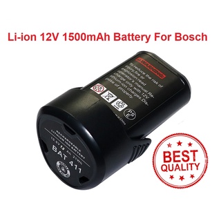 แบตเตอรี่สำหรับสว่านไร้สายใช้กับเครื่องยี่ห้อ Bosch  12V1.5Ah