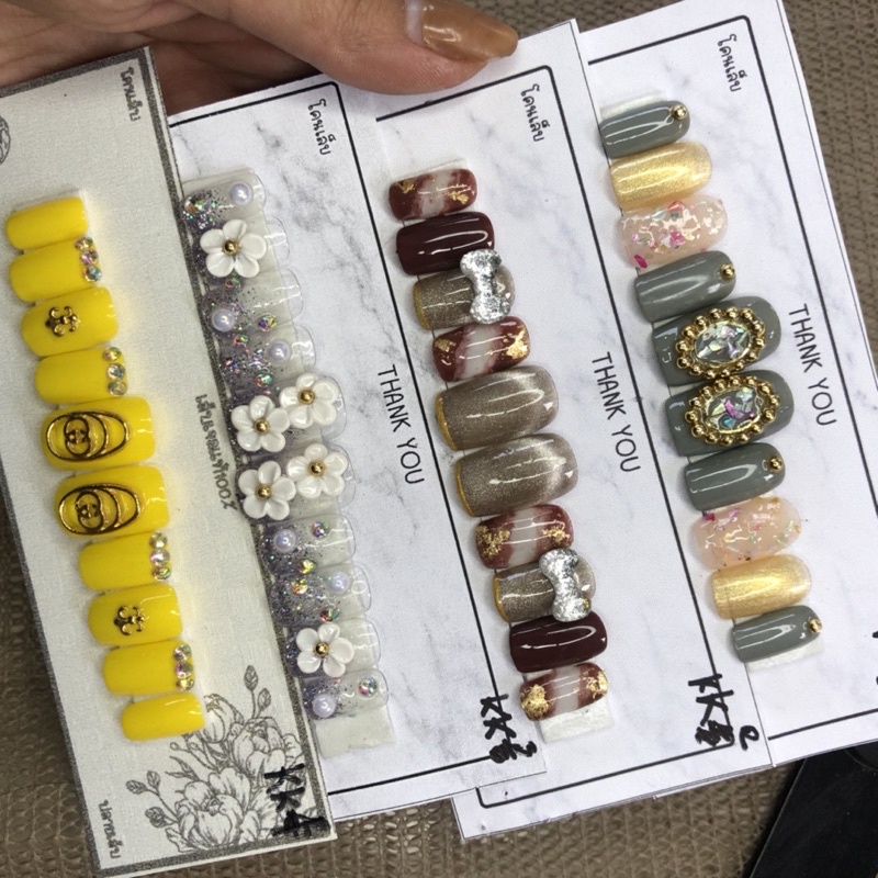 Kk1-4 เล็บเจลแท้ 100% งานขึ้นแบบใหม่สวยสวยค่ะ