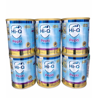 (6กระป๋อง) Dumex HiQ Pepti ไฮคิวเปปติ นมผงสำหรับเด็กแพ้โปรตีนนมวัว ขนาด 900g EXP 22/06/2024