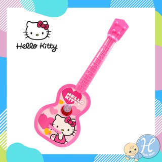 Hello Kitty ลิขสิทธิ์แท้ ชุดของเล่น กีตาร์โปร่ง 4 สาย ฮัลโลติตตี้ Guitar Ukulele 16x47x4.5 ซม กีตาร์เด็ก ดีดได้จริง