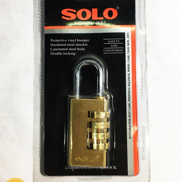 SOLO กุญแจล็อครหัส SOLO  No.89 มีสอง ขนาด 28MM 20MM แยกจำหน่าย !!! ราคาดี !!! – โปรปัง