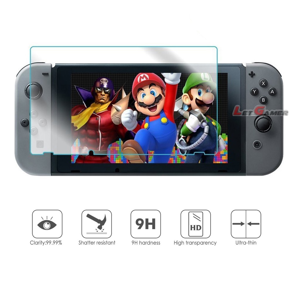 #ฟิล์มกระจกนิรภัย #NintendoSwitch #ของแท้ #กันรอยขีดข่วน #บางเฉียบ