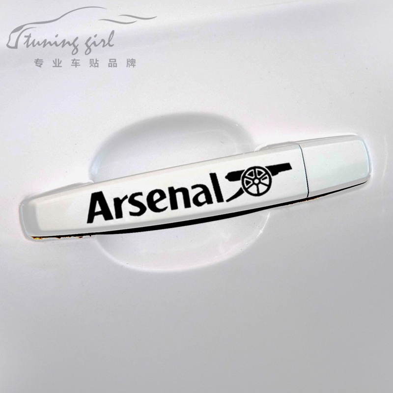 สติ๊กเกอร์ติดรถ Arsenal สติ๊กเกอร์สะท้อนแสงสําหรับประตู กันชนกระจกหน้ารถ รถจักรยานยนต์ท้ายรถ