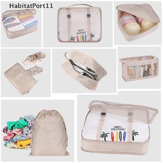 Habitatport กระเป๋าเดินทาง จัดระเบียบ 8 ชิ้น/ชุด