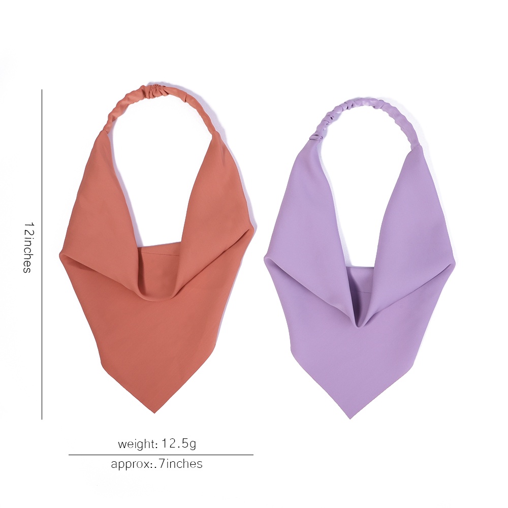 1 ชิ้น หวาน สีพื้น สามเหลี่ยม ผ้าพันคอผม สําหรับผู้หญิง เด็กผู้หญิง โบโฮ ยืดหยุ่น ที่คาดผม DIY ที่คาดผม ที่คาดผม เครื่องประดับผม