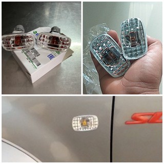 (โค้ดA8W0G ลด25.-*) ไฟเลี้ยวแก้มข้าง ไฟแก้ม ไฟเลี้ยวข้าง ลายเพชร คริสตัล ดีแมค Dmax2002-2022 คู่ซ้ายขวา ไฟเลี้ยว