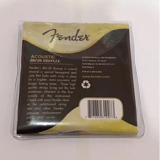 สายกีตาร์โปร่ง สายกีต้าร์โปร่ง fender ชุดเบอร์10 ครบชุด 6 เส้น สุดยอดสายกีตาร์ที่นักดนตรีเลือกใช้ เสียงใสกังวาน