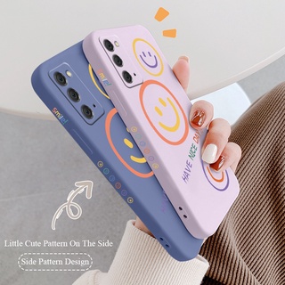 เคสสามหน้ายิ้มเคสมือถือ ซิลิกาเจลเหลว Phone Case For Samsung Galaxy Note 20 Plus Ultra Note 10 Plus Pro Note 9  กันกระแทก การป้องกันเลนส์กล้อง ปกหลังแบบอ่อน