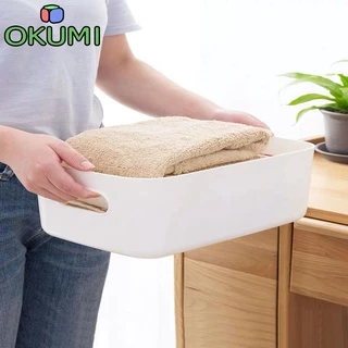 OKUMI_SHOP (ลูกค้าใหม่1บาท) ตะกร้าเก็บของ กล่องใส่ของ กล่องเก็บของ กล่องใส่ของอเนกประสงค์